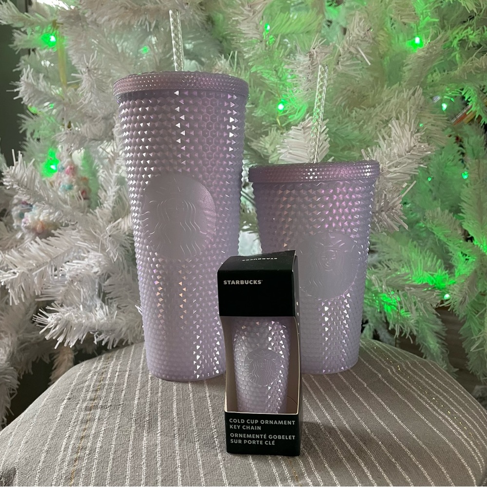 Starbucks Set of Purple Cold Tumblers
